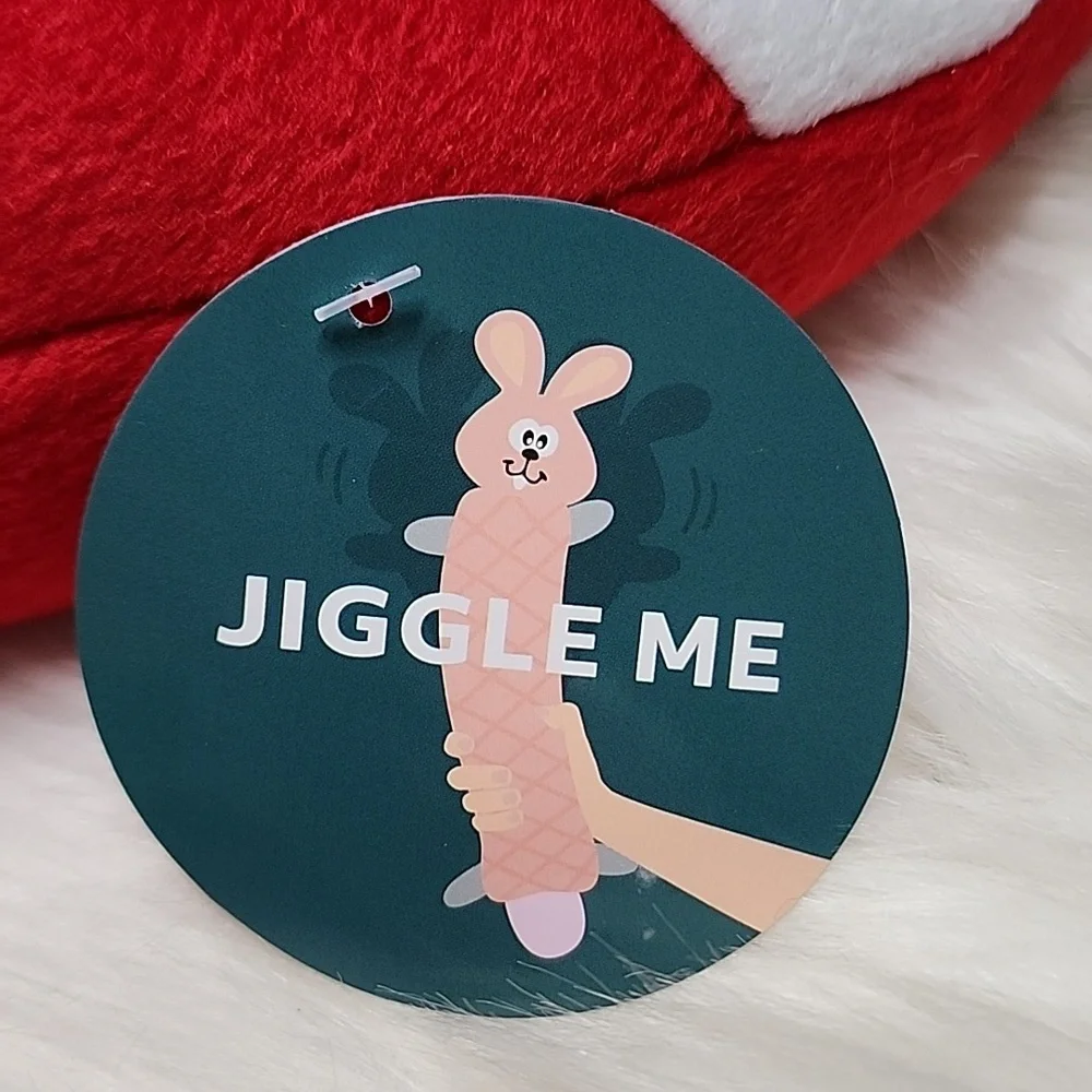 Zippy Paws Holiday Jigglerz Candy Cane Durable Squeeker Crinkle Dog Toy